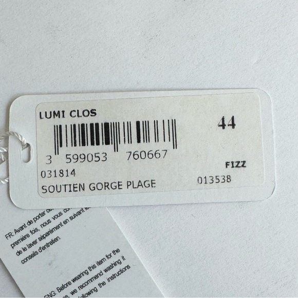 NWT ERES “Lumi” Multi Position Triangle Bikini Top Pink Fizz with Braiding - Picture 9 of 16